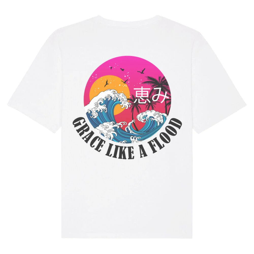 Grace like a Flood Oversized Shirt BackPrint - Image 4