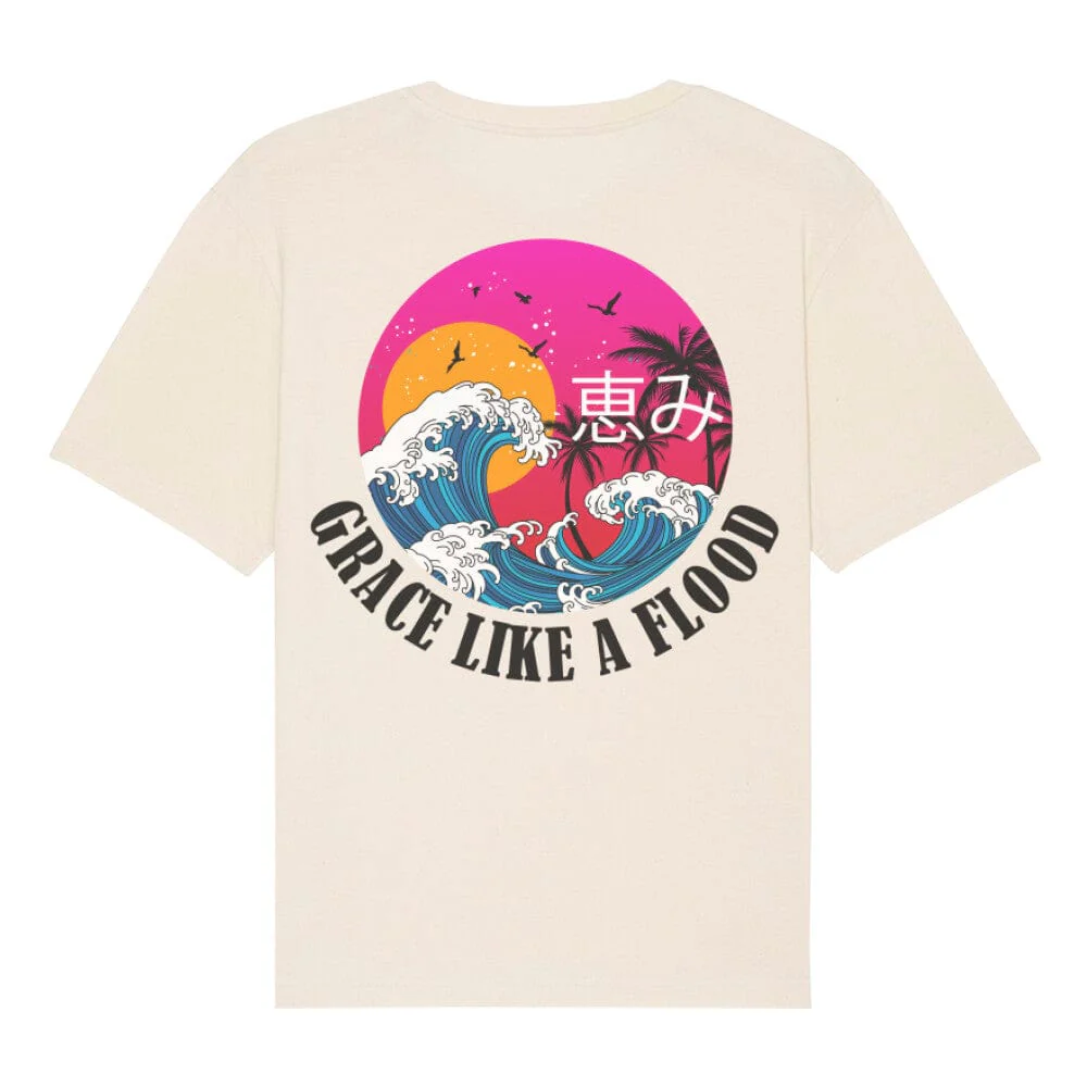 Grace like a Flood Oversized Shirt BackPrint - Image 6