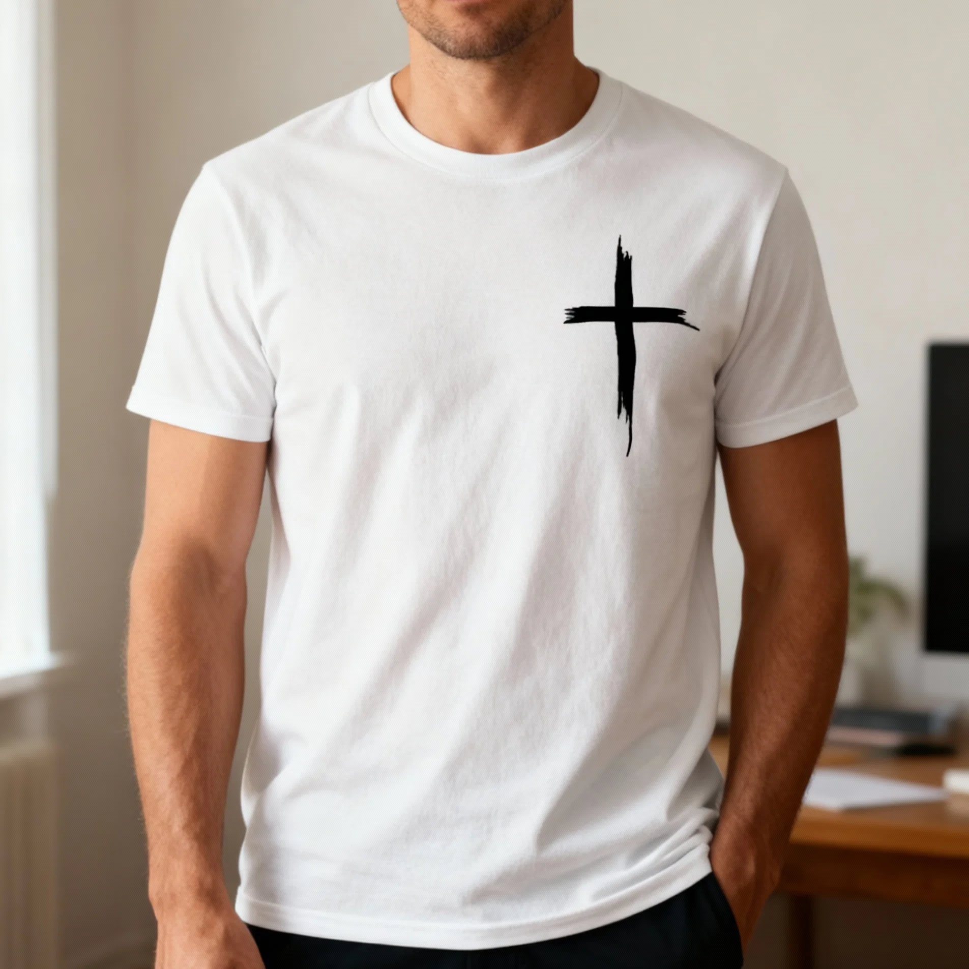 Painted Cross Shirt - Image 5