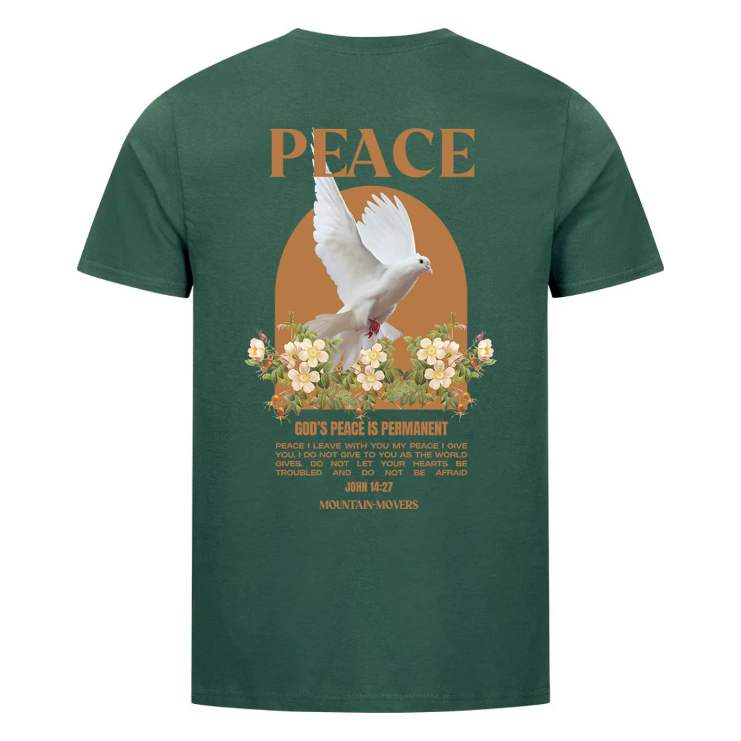 Peace Dove flower Shirt Backprint - Image 8
