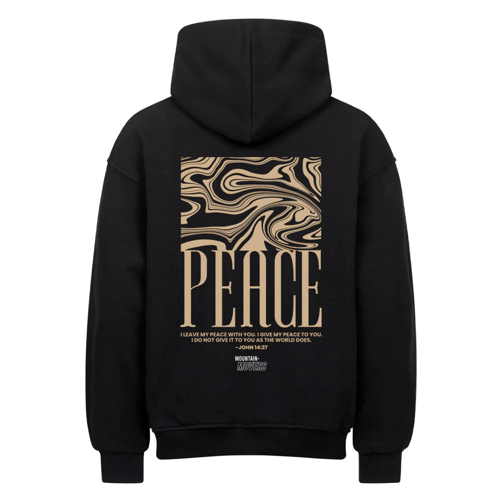 Peace Streetwear Oversized Hoodie BackPrint