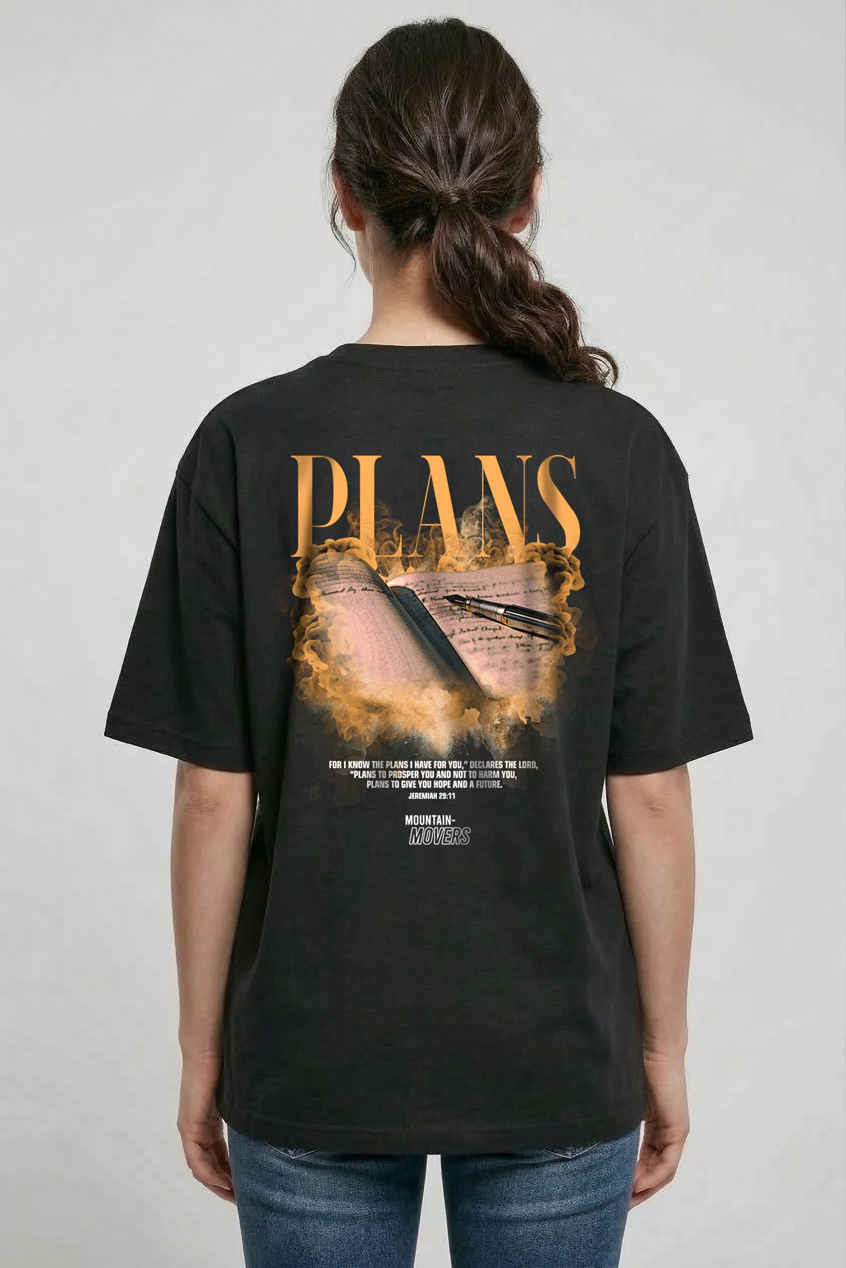 Plans Streetwear Oversized T-Shirt BackPrint