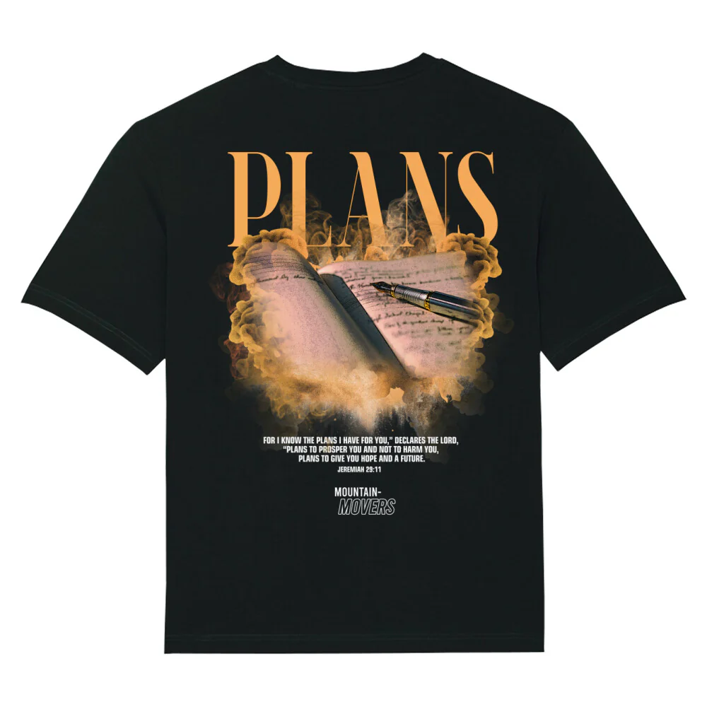 Plans Streetwear Oversized T-Shirt BackPrint - Image 2