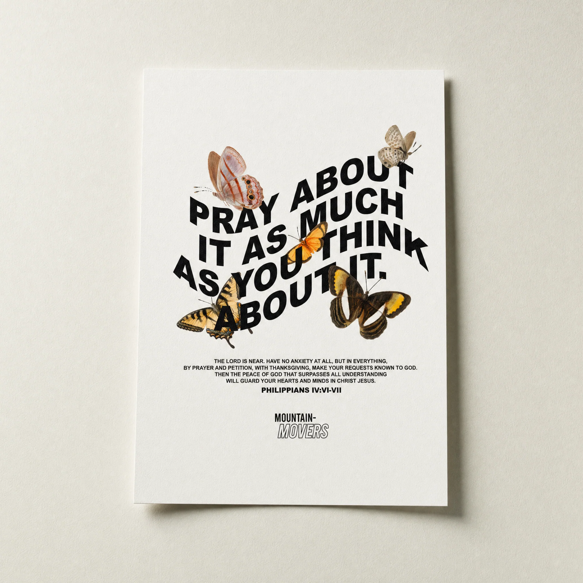Pray about it Poster A4 + A3