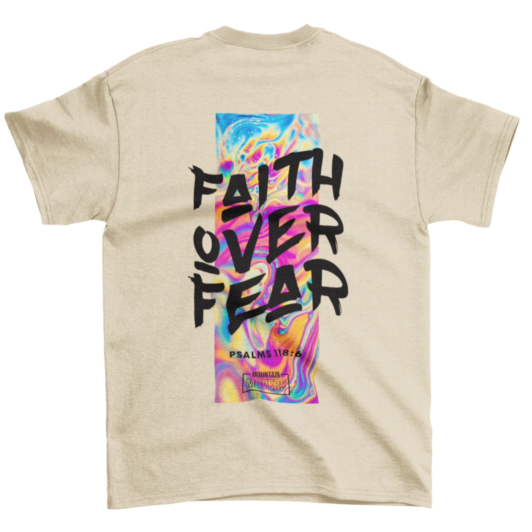 Faith over Fear Streetwear Shirt BackPrint - Image 4