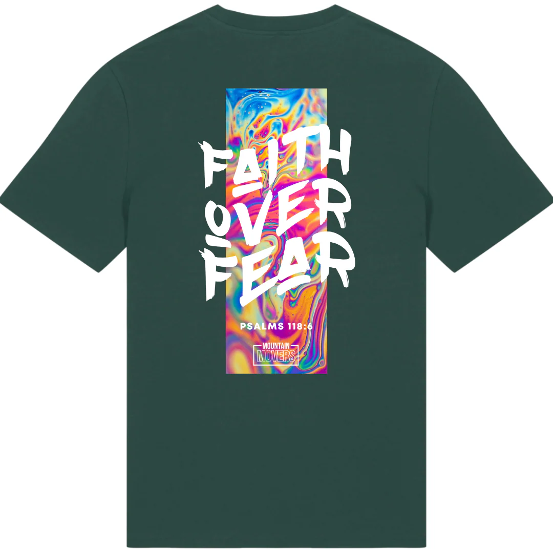 Faith over Fear Streetwear Shirt BackPrint - Image 7