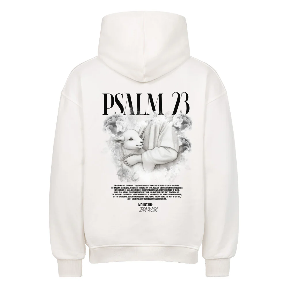 Psalm 23 Streetwear Oversized Hoodie BackPrint - Image 2