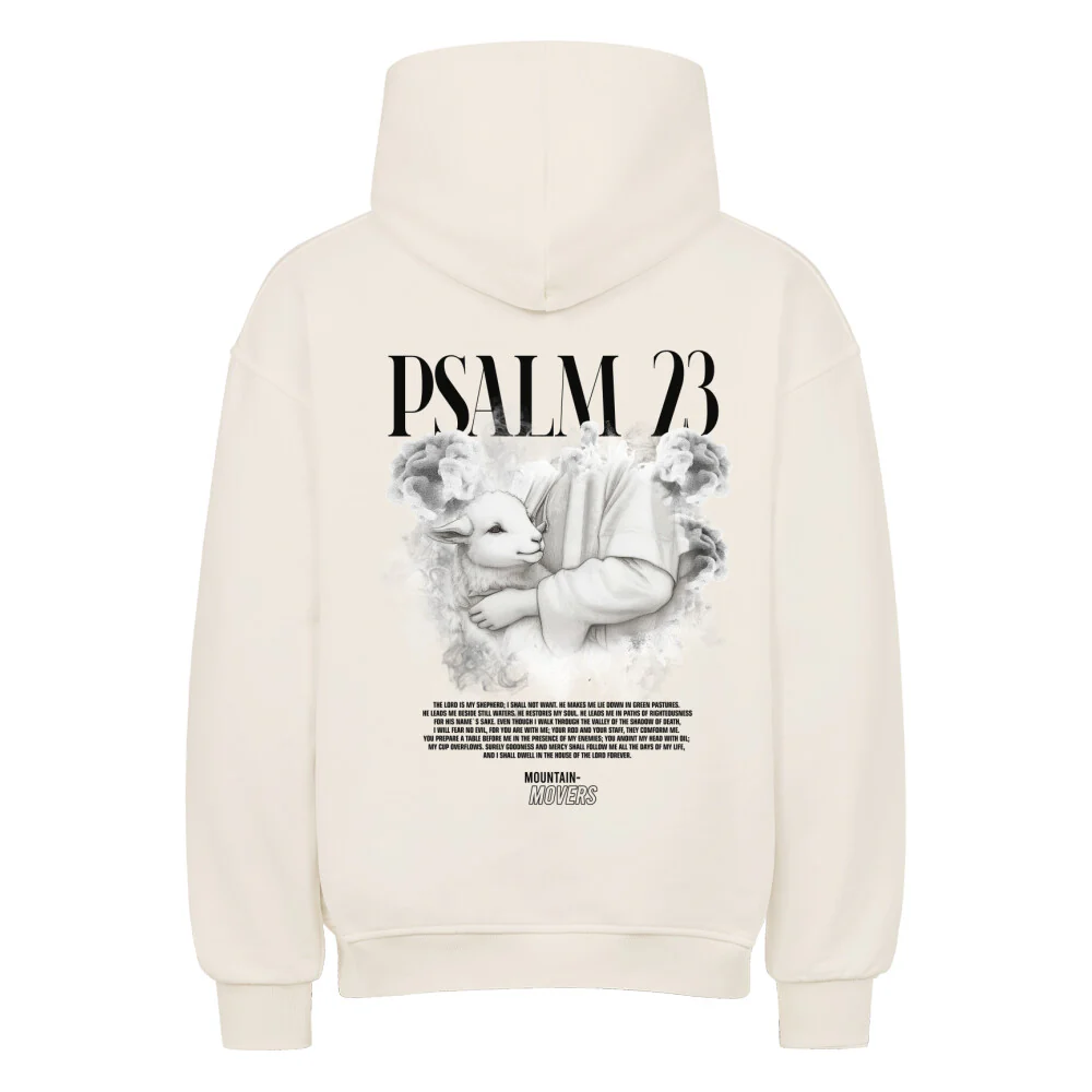 Psalm 23 Streetwear Oversized Hoodie BackPrint - Image 3