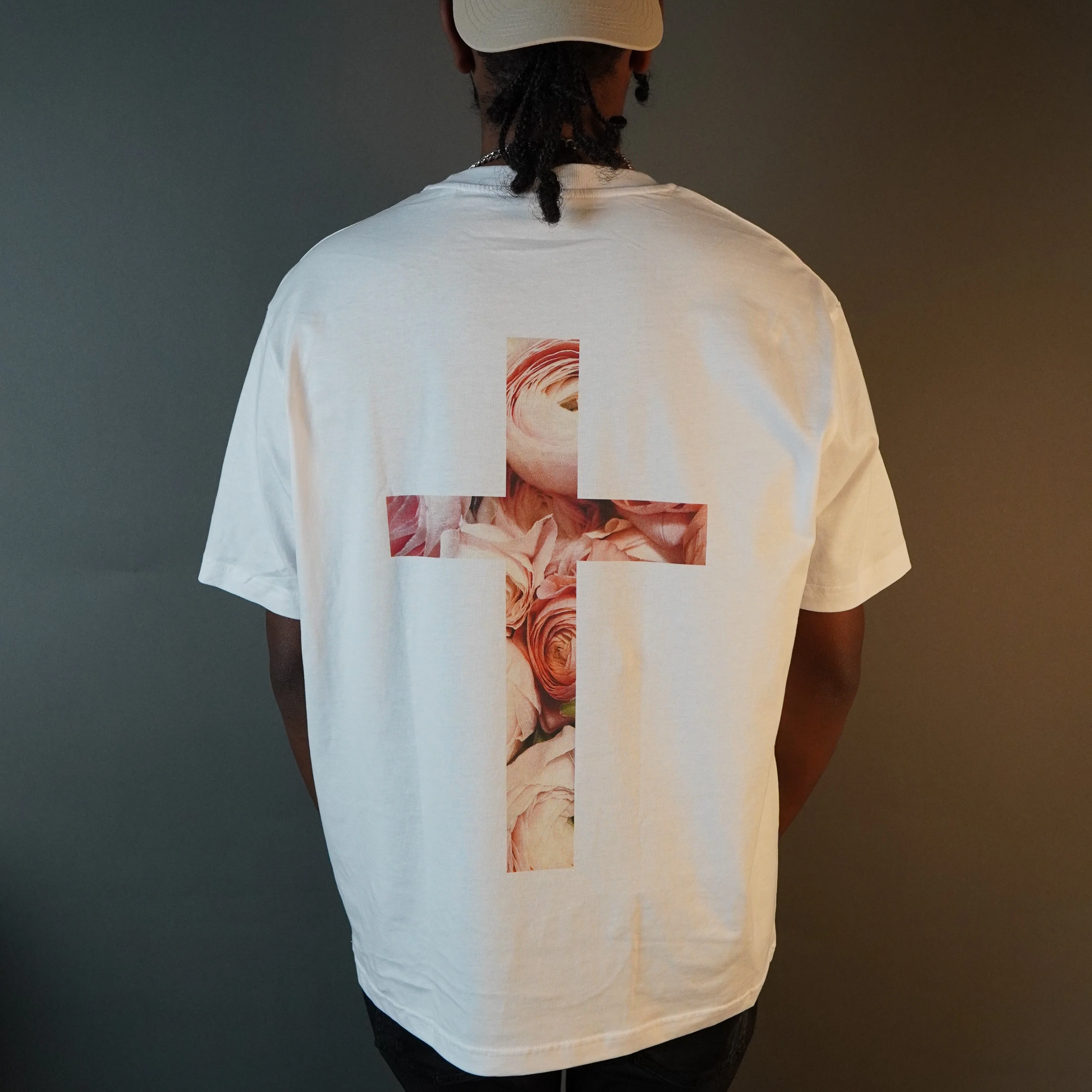 Rose Cross Oversized Shirt BackPrint - Image 5