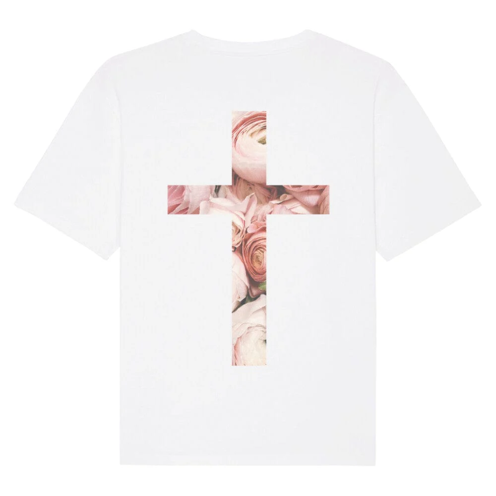 Rose Cross Oversized Shirt BackPrint - Image 8