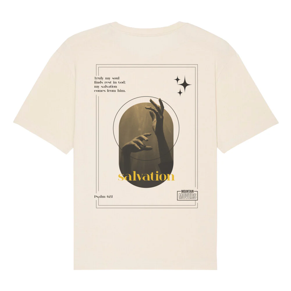 Salvation comes from him Oversized Shirt BackPrint - Image 5
