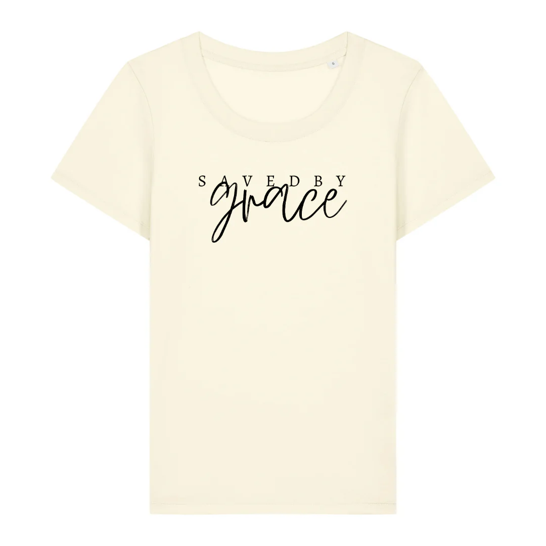 Saved by grace Frauen T-Shirt - Image 5