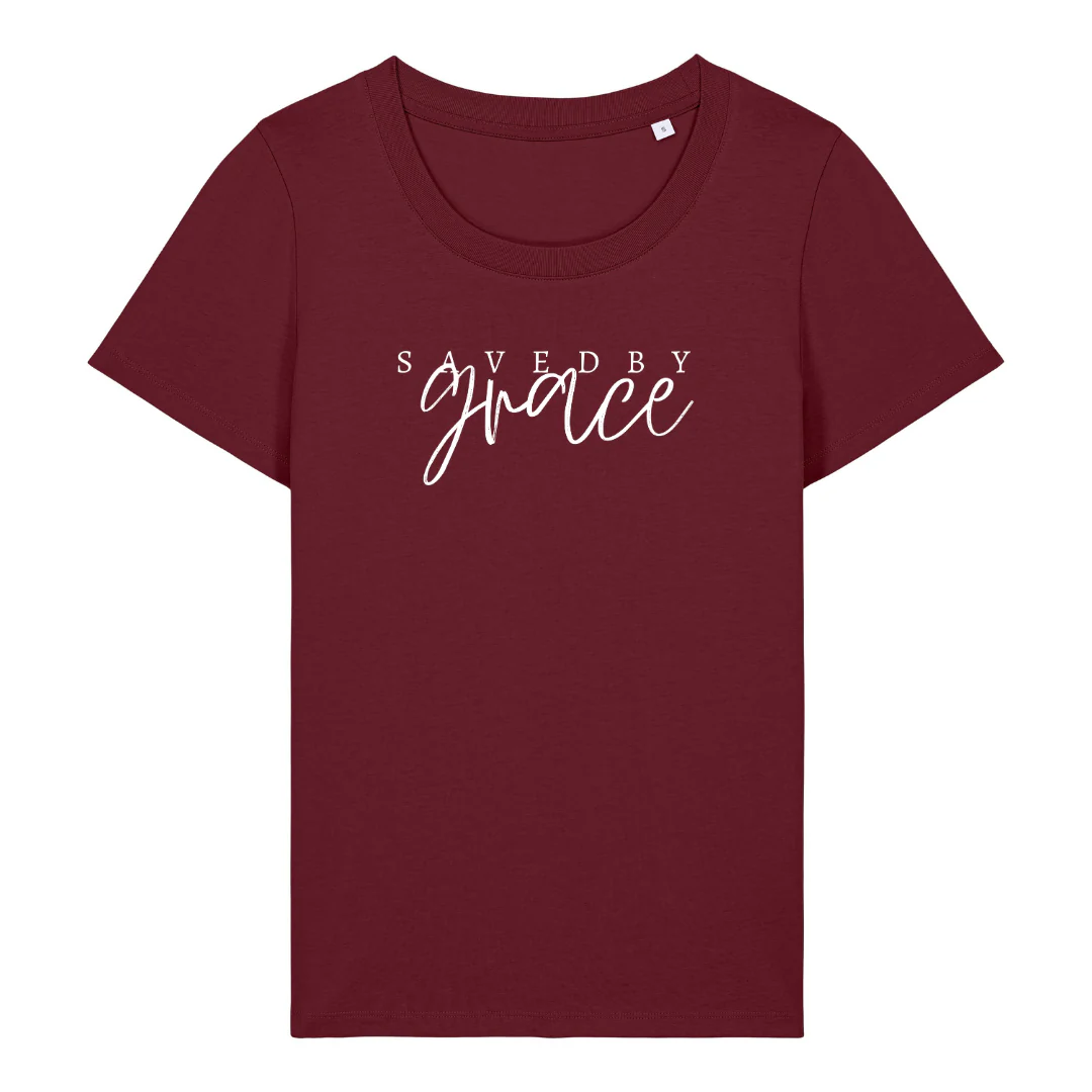 Saved by grace Frauen T-Shirt - Image 6