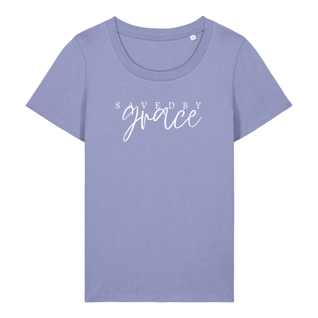 Saved by grace Frauen T-Shirt - Image 8