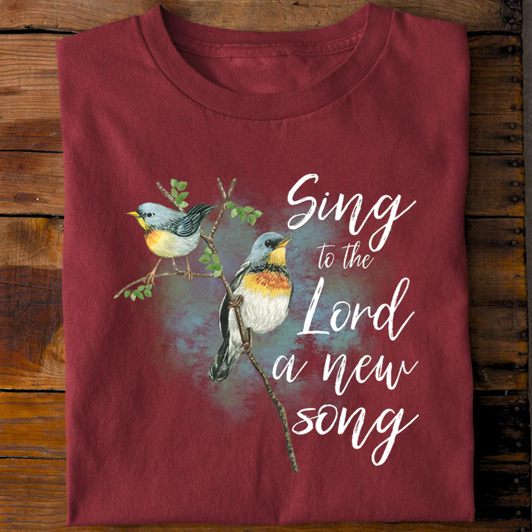 Sing to the Lord Bird Shirt - Image 7