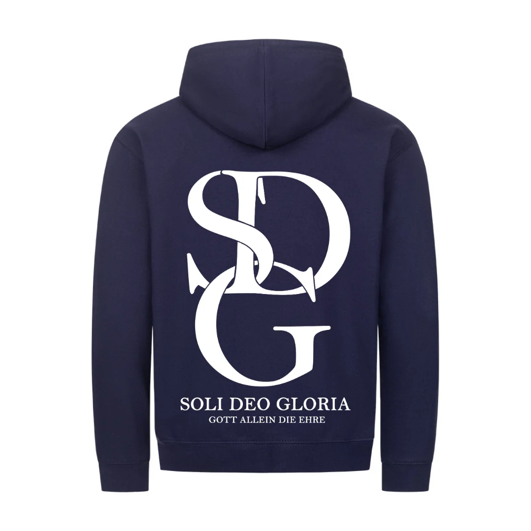 Soli deo Gloria Zipper Hoodie Backprint - Image 7
