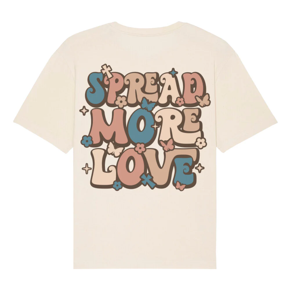 Spread more Love Oversized T-Shirt BackPrint - Image 5