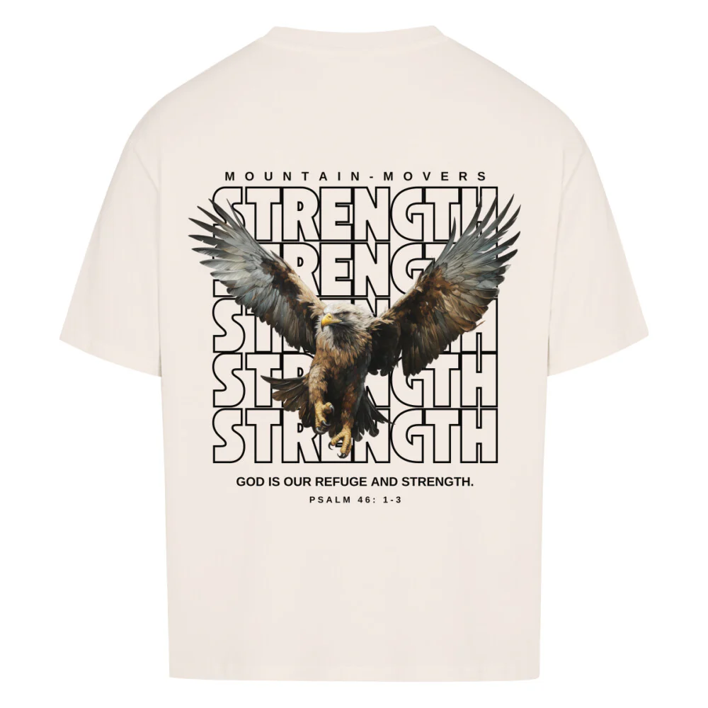 Strength Eagle Oversized Shirt Backprint - Image 4