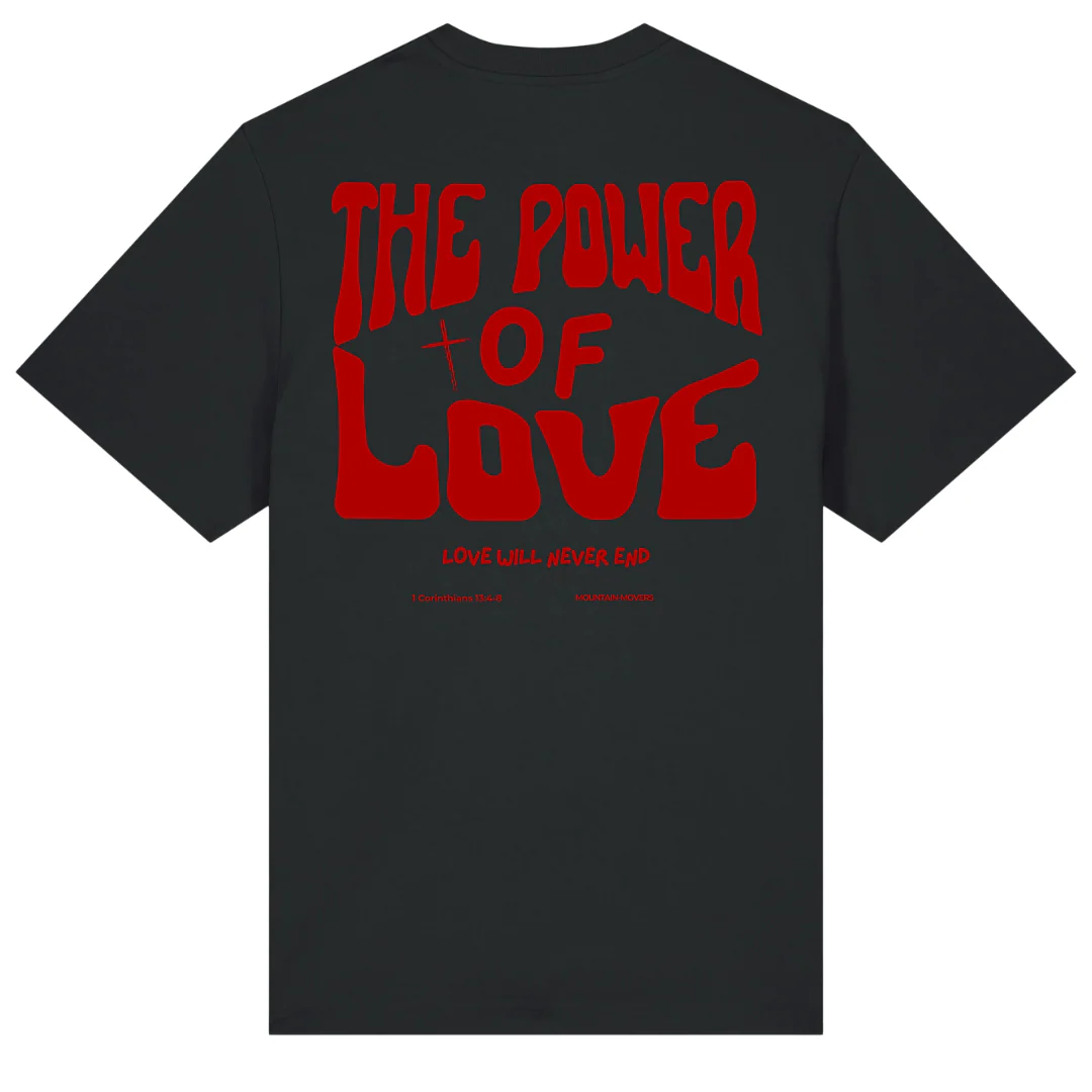 The Power of Love Oversized Shirt Front und BackPrint
