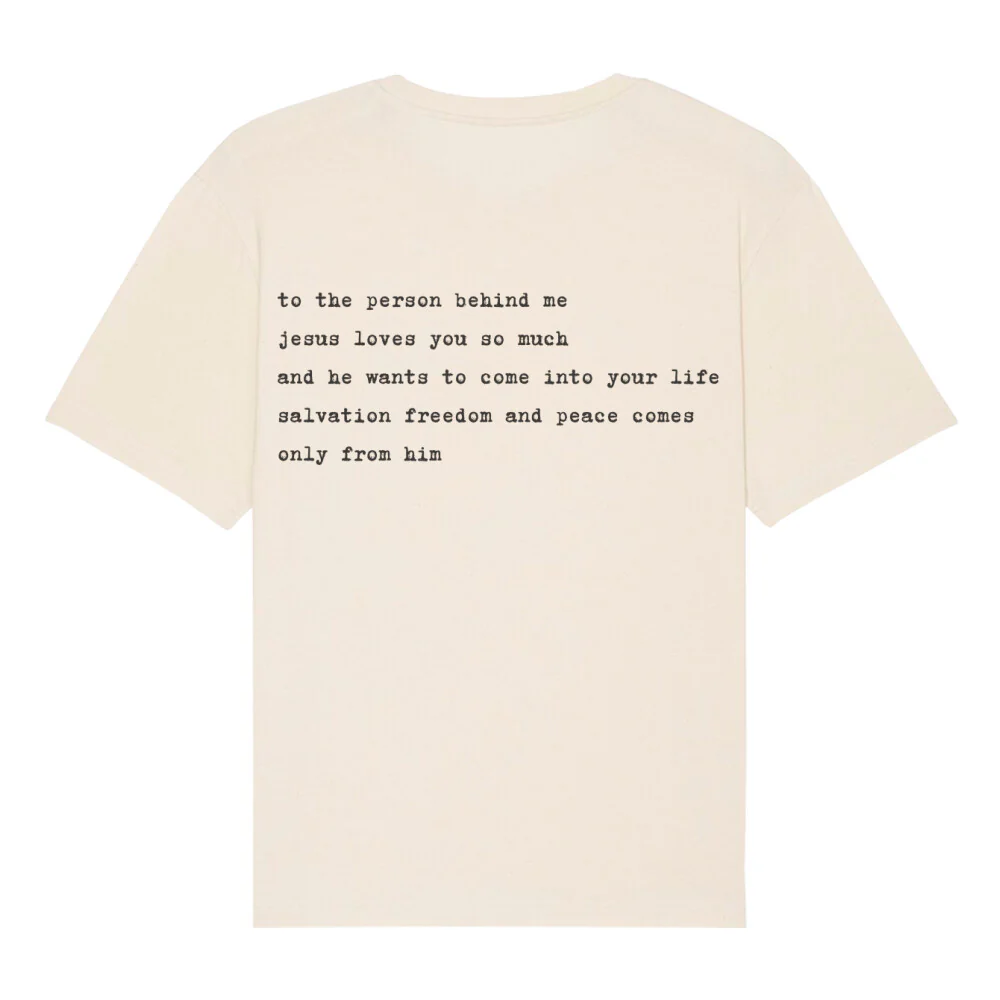 To the Person behind me Oversized T-Shirt BackPrint - Image 5