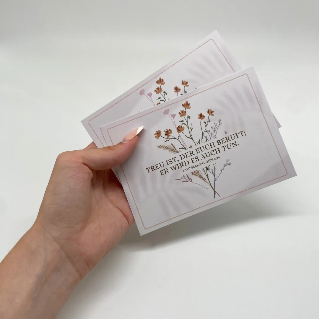 Treu Flower Postkarte - Image 3