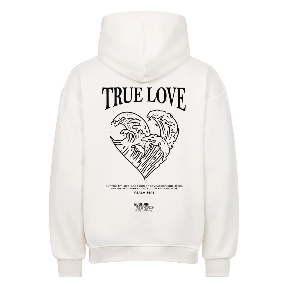 True Love Heart Oversized Hoodie BackPrint - Image 3