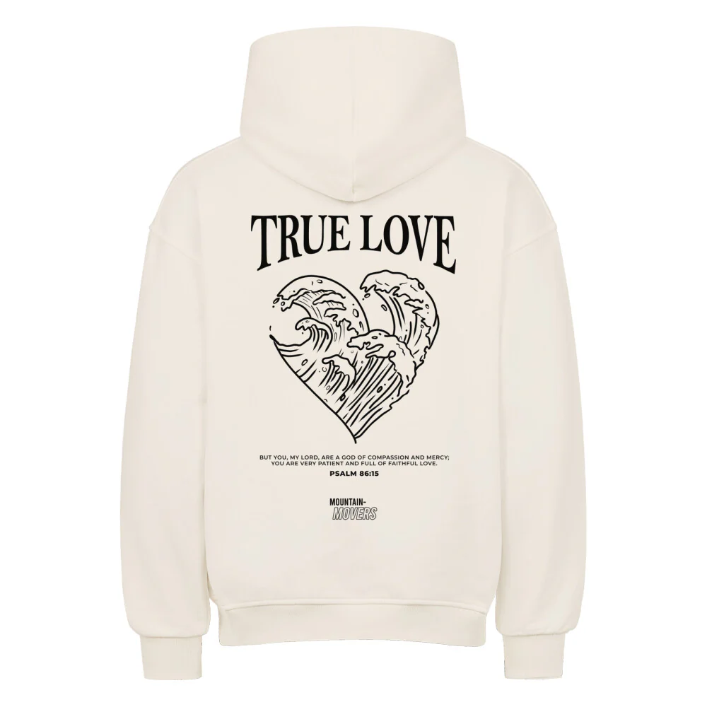 True Love Heart Oversized Hoodie BackPrint - Image 5