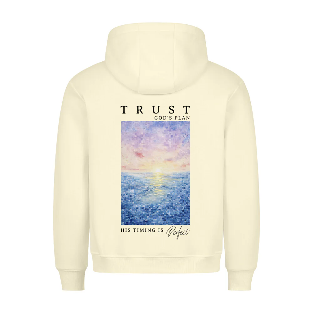 Trust God´s Plan Aquarell Hoodie BackPrint - Image 7