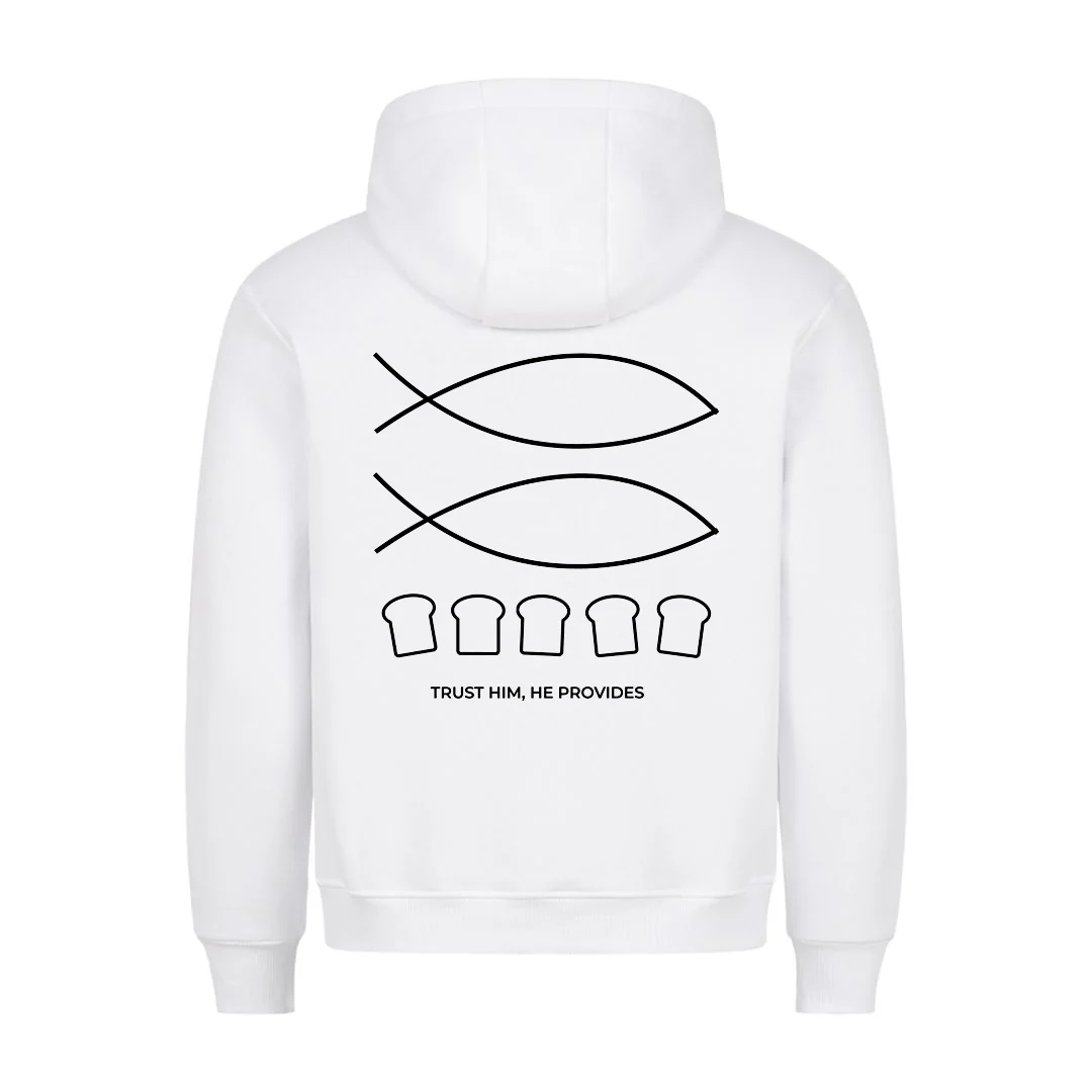 Trust him Hoodie BackPrint - Image 2