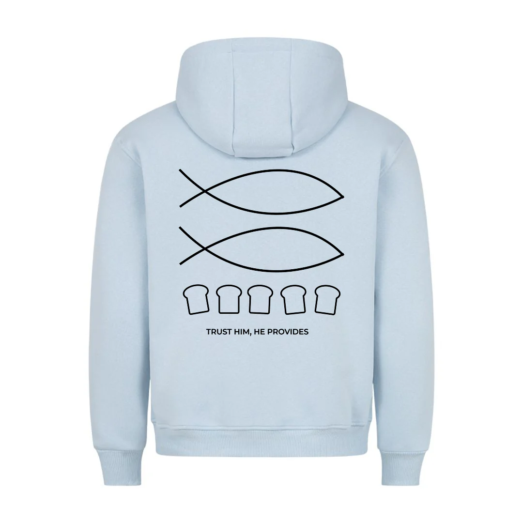 Trust him Hoodie BackPrint - Image 4
