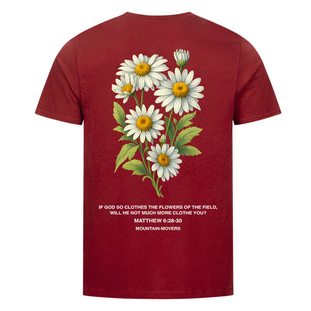Trust in God's Provision flower Shirt Backprint - Image 5