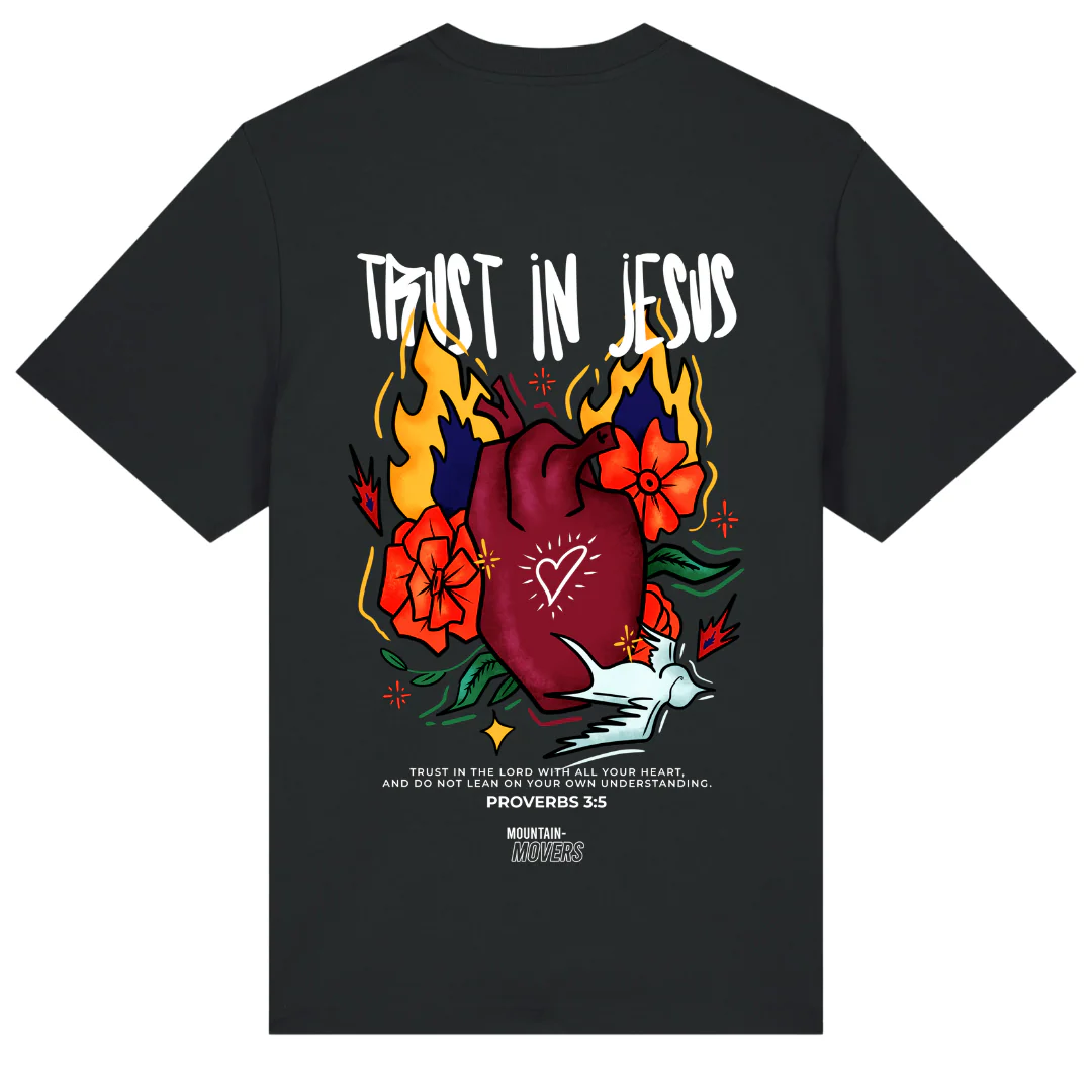 Trust in Jesus Oversized Shirt Front- & BackPrint