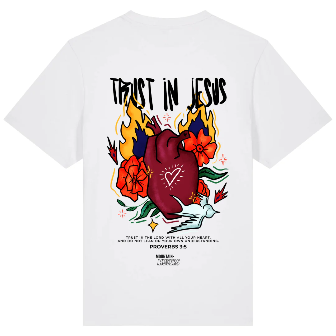 Trust in Jesus Oversized Shirt Front- & BackPrint - Image 3