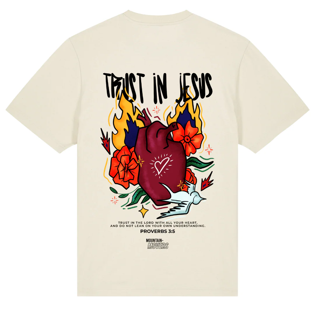 Trust in Jesus Oversized Shirt Front- & BackPrint - Image 5