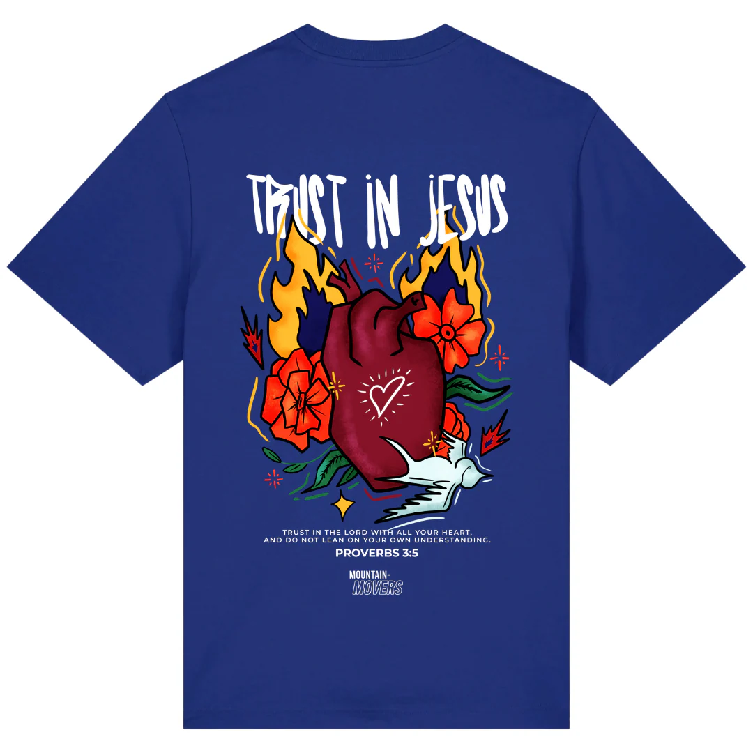 Trust in Jesus Oversized Shirt Front- & BackPrint - Image 7