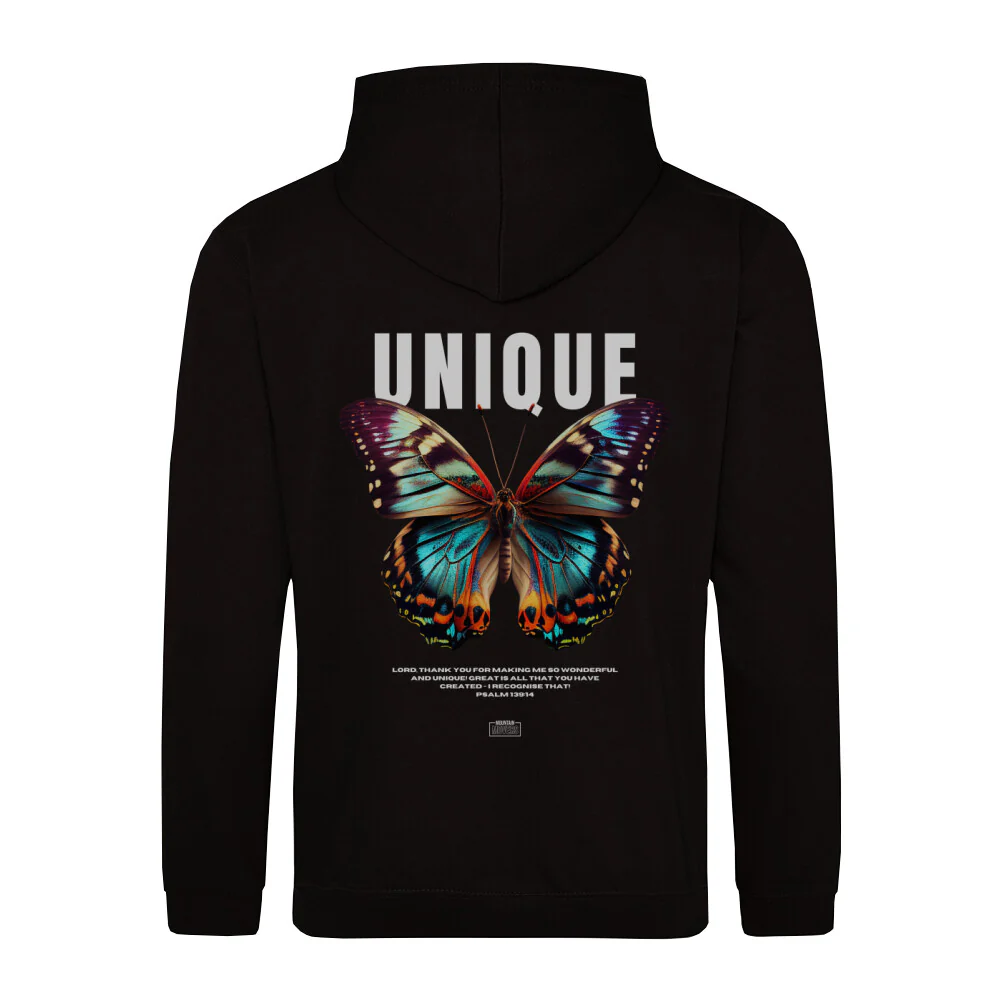 Unique Butterfly Hoodie BackPrint