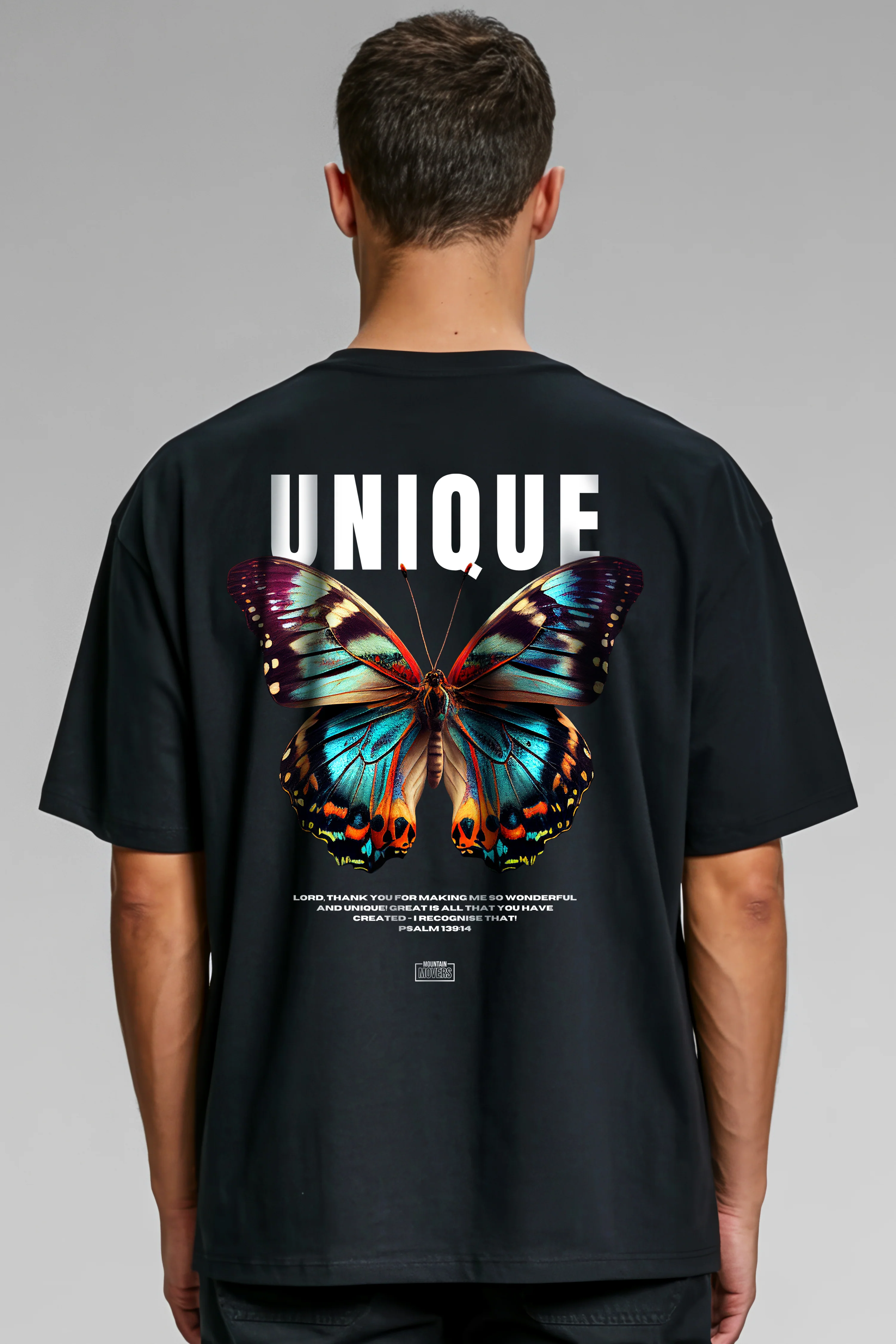 Unique Butterfly Oversized Shirt BackPrint