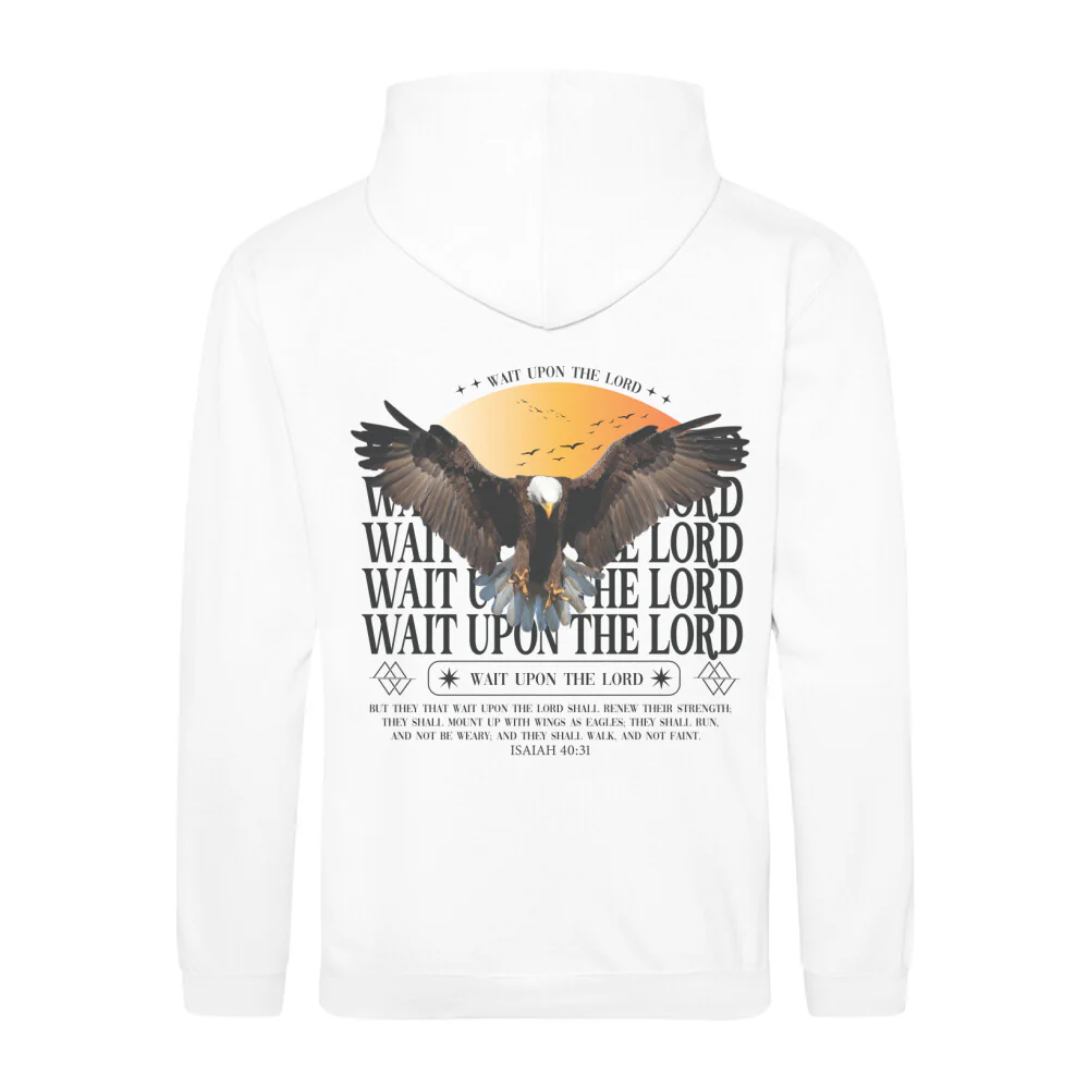 Wait upon the Lord Hoodie BackPrint - Image 3