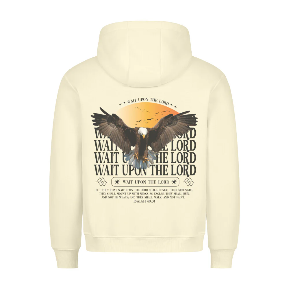 Wait upon the Lord Hoodie BackPrint - Image 7