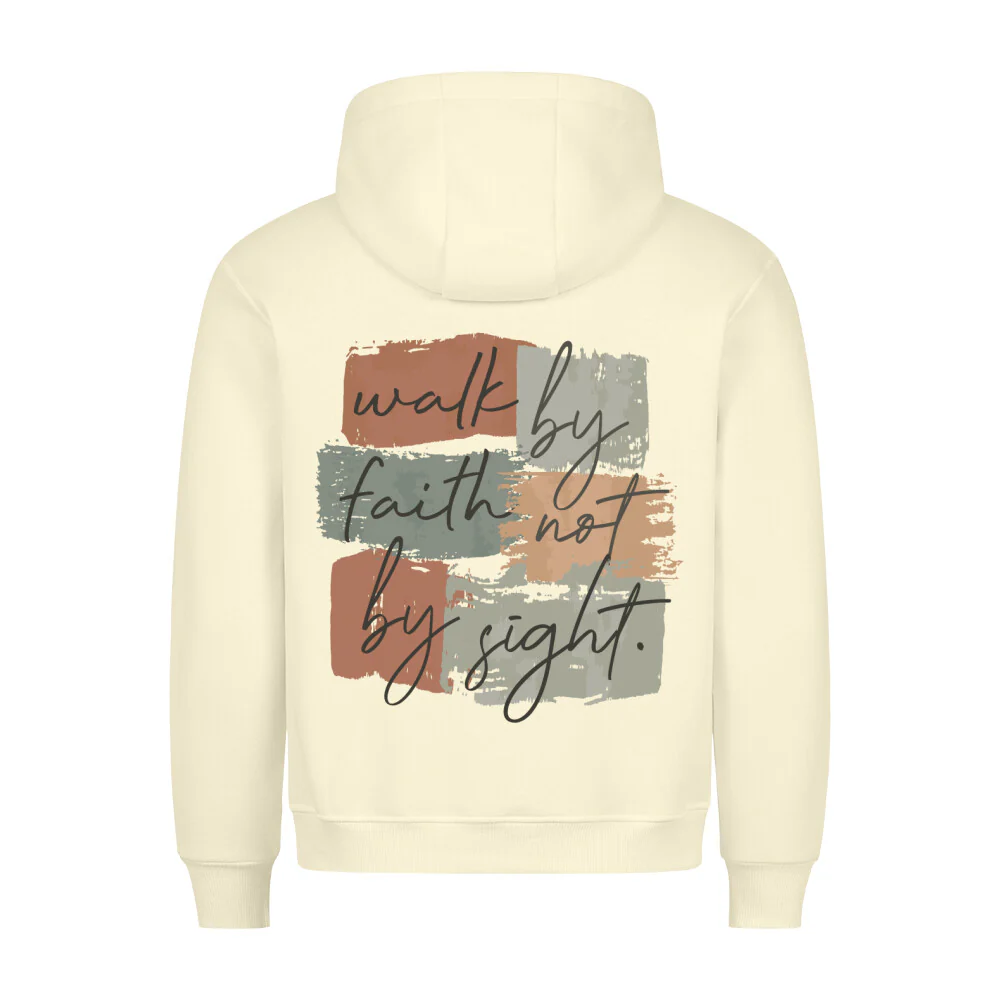 Walk by Faith Retro Hoodie BackPrint - Image 5