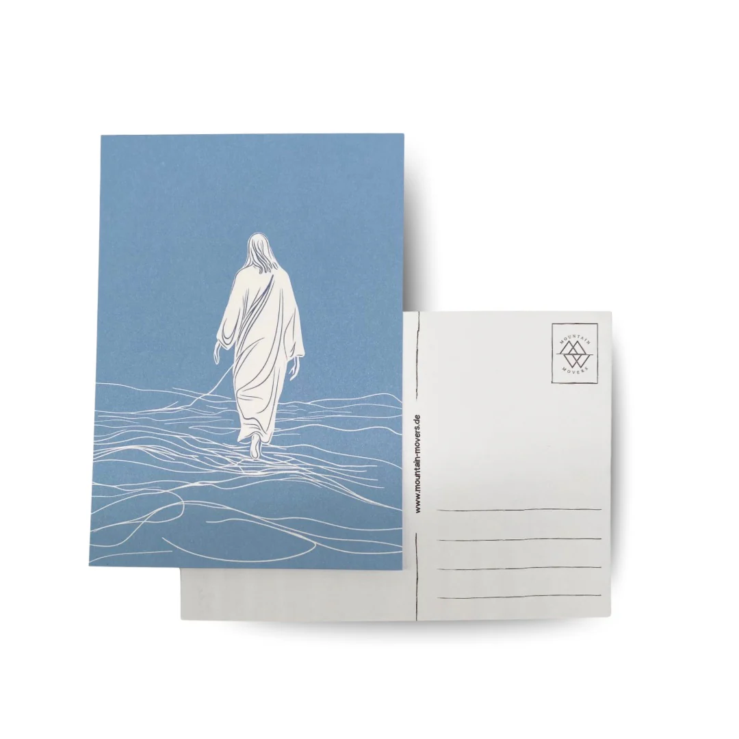 Walk on Water Jesus Postkarte - Image 2
