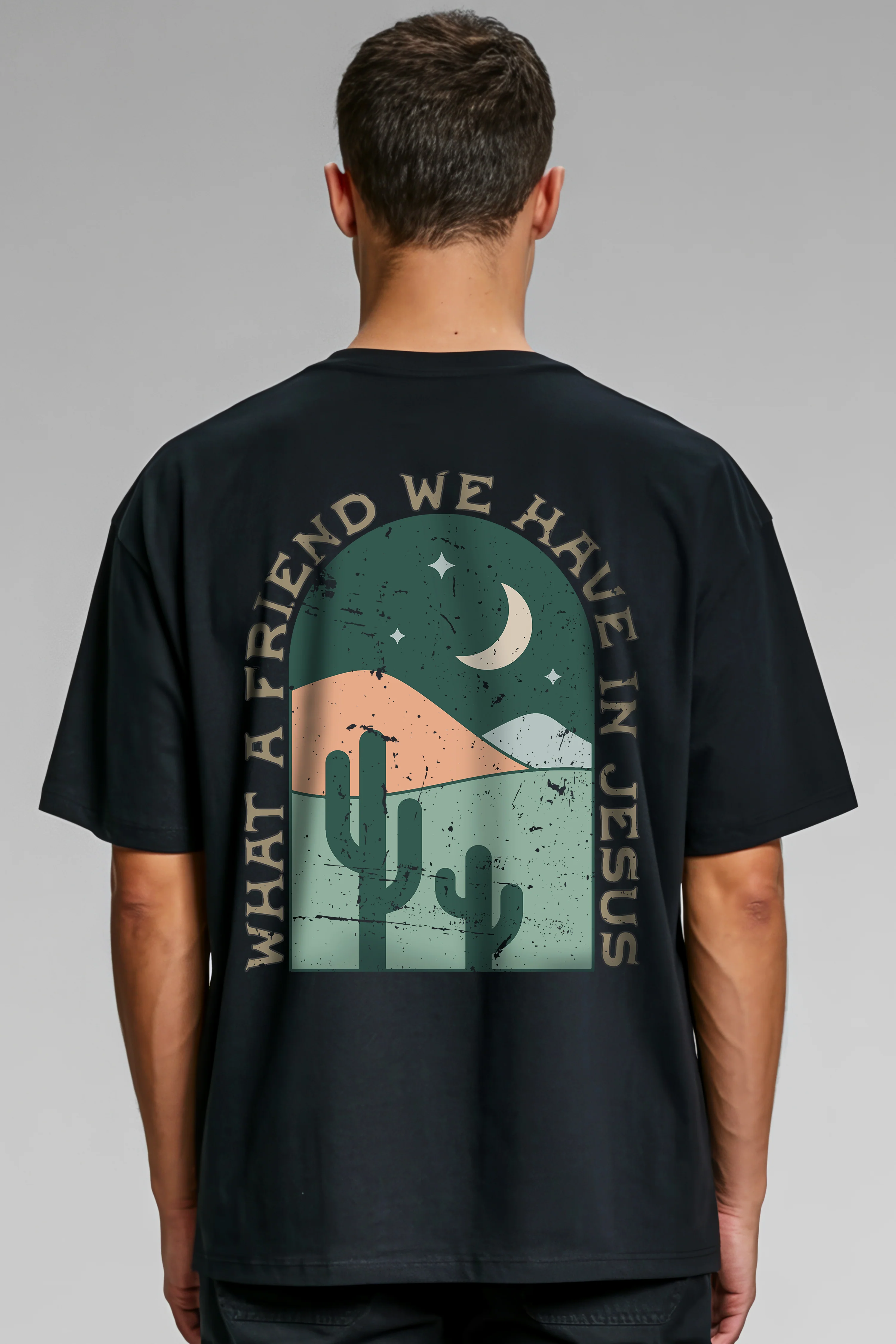 What a Friend Retro Oversized Shirt BackPrint