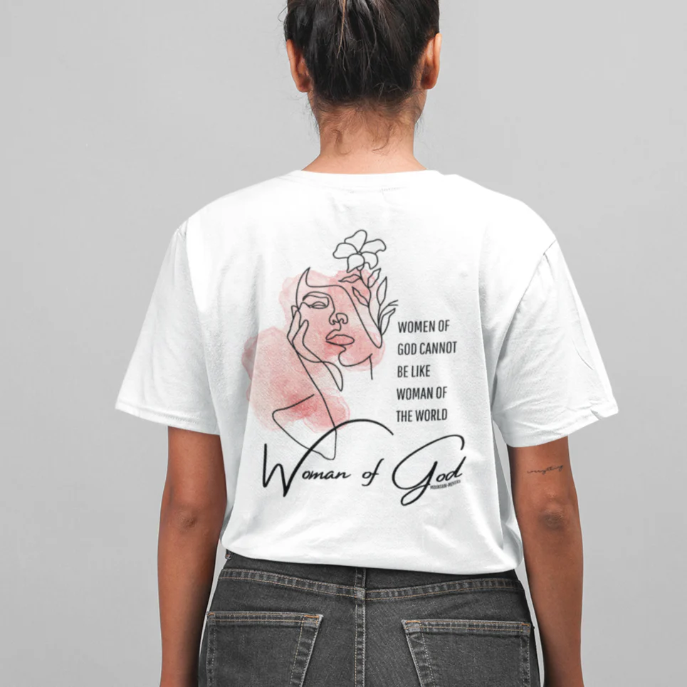 Woman of God Oversized T-Shirt BackPrint - Image 2