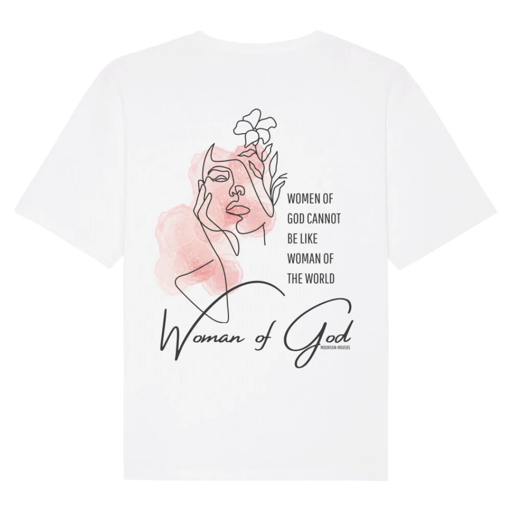 Woman of God Oversized T-Shirt BackPrint - Image 3