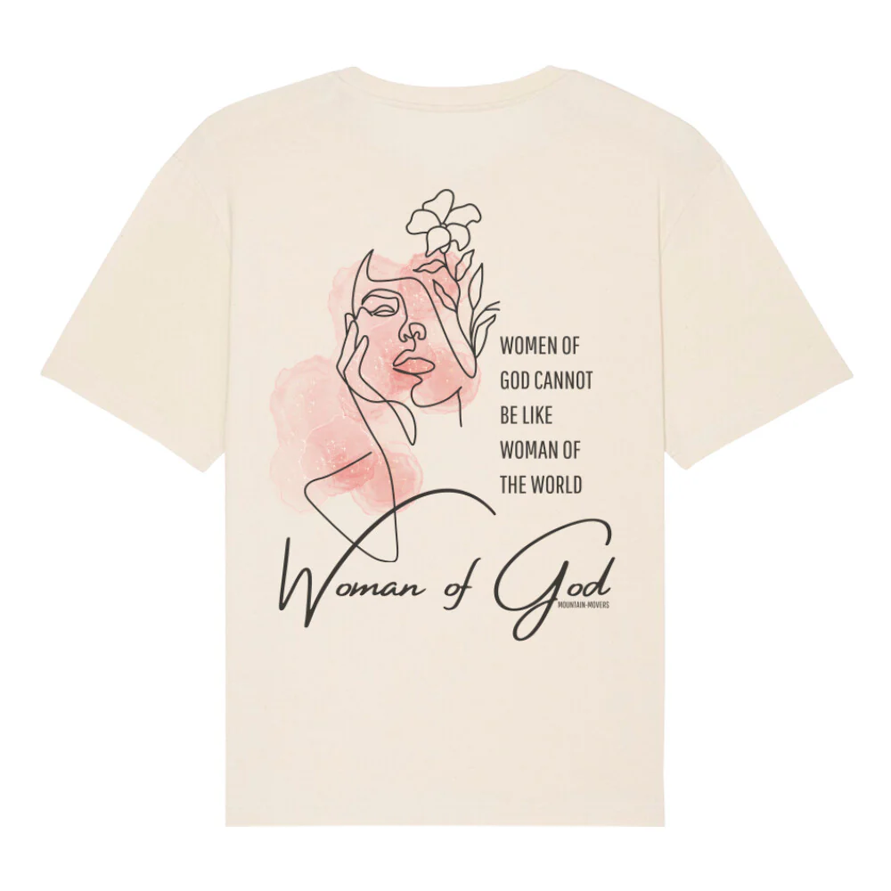 Woman of God Oversized T-Shirt BackPrint - Image 5