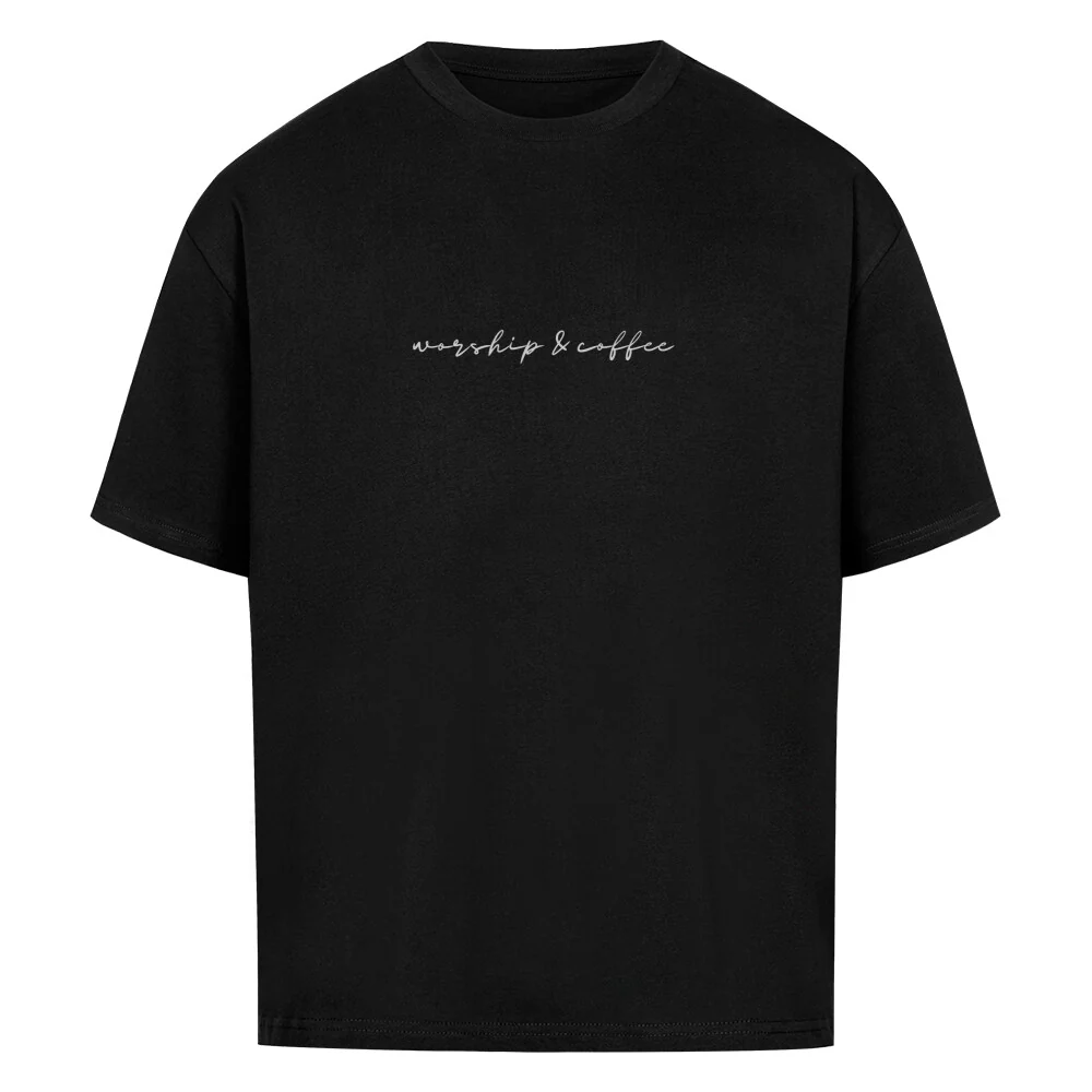 Worship & Coffee Oversized Shirt - Image 2