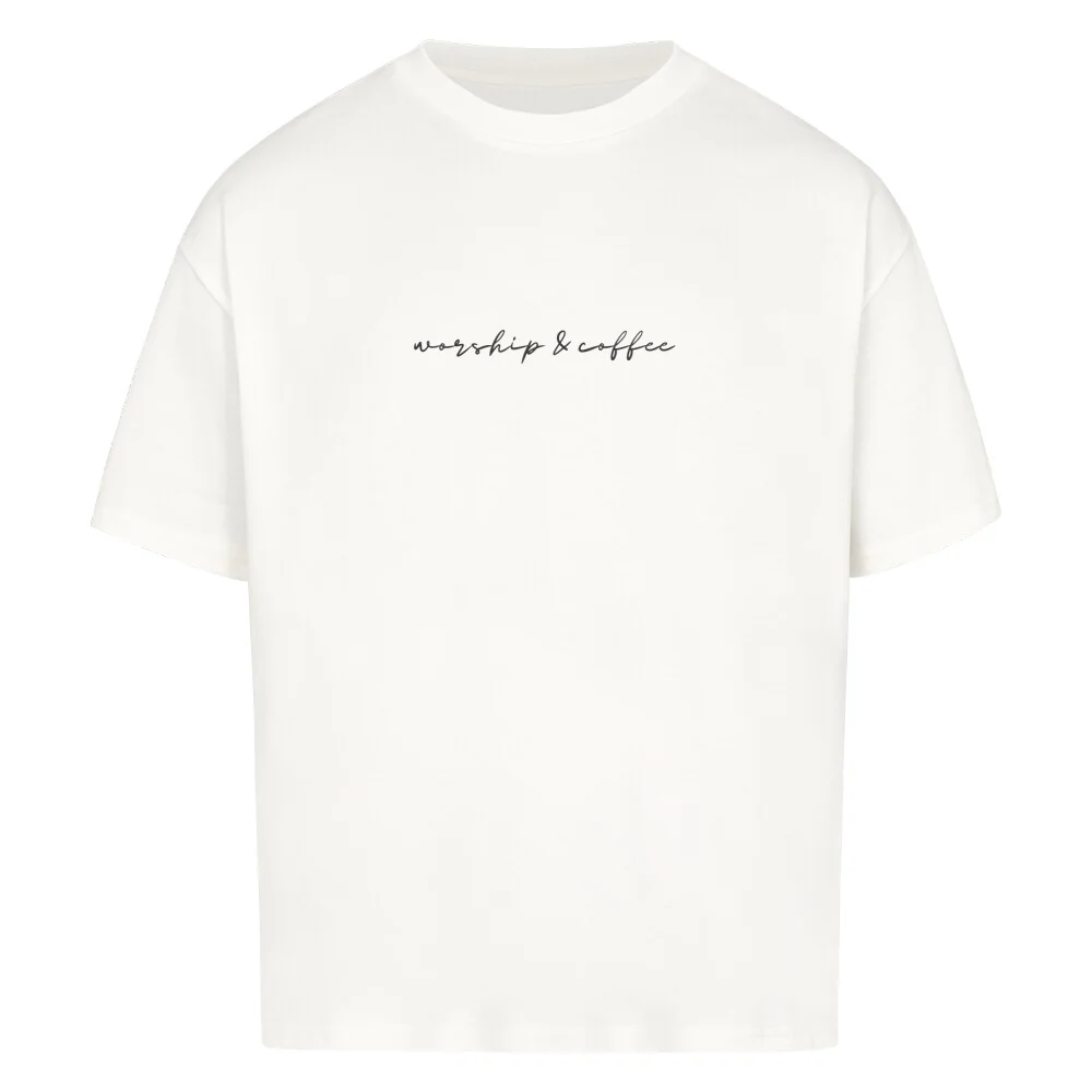 Worship & Coffee Oversized Shirt - Image 3