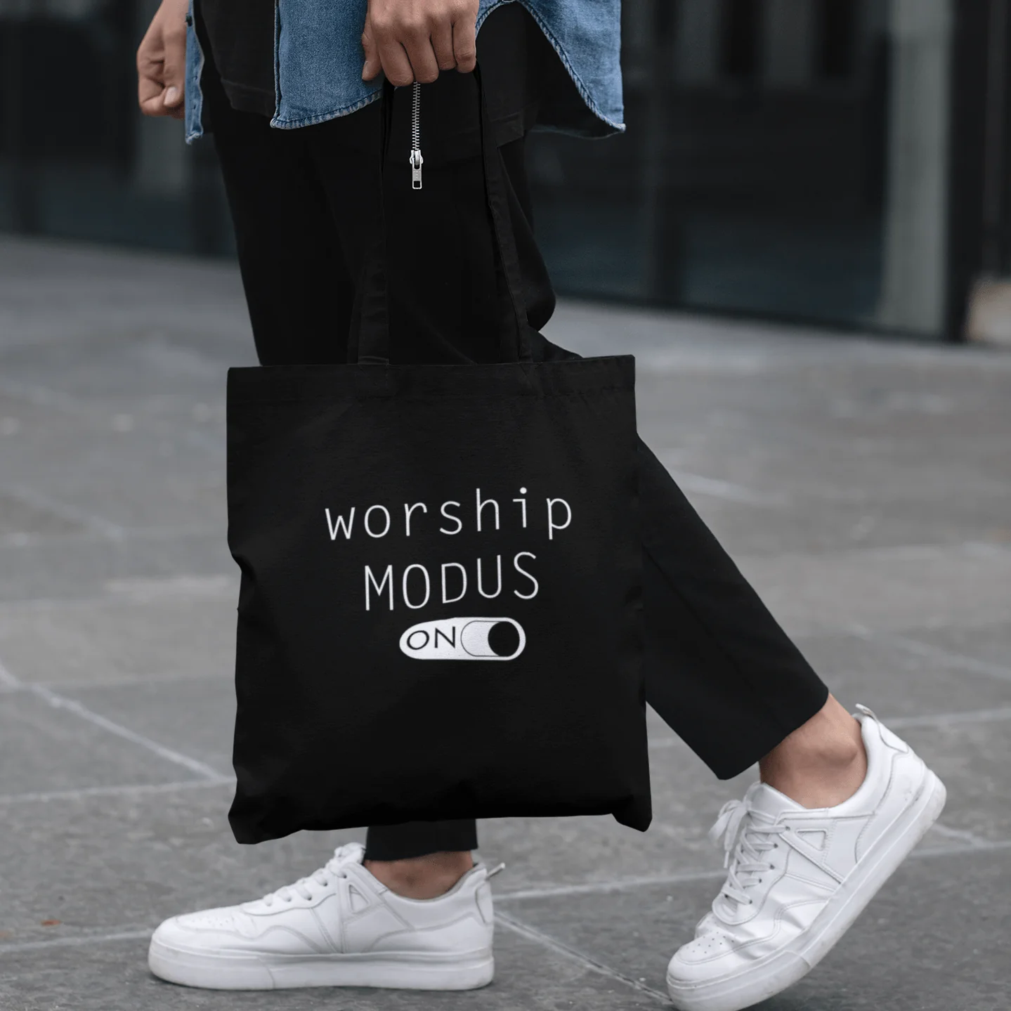 Worship Modus Premium Tragetasche - Image 3
