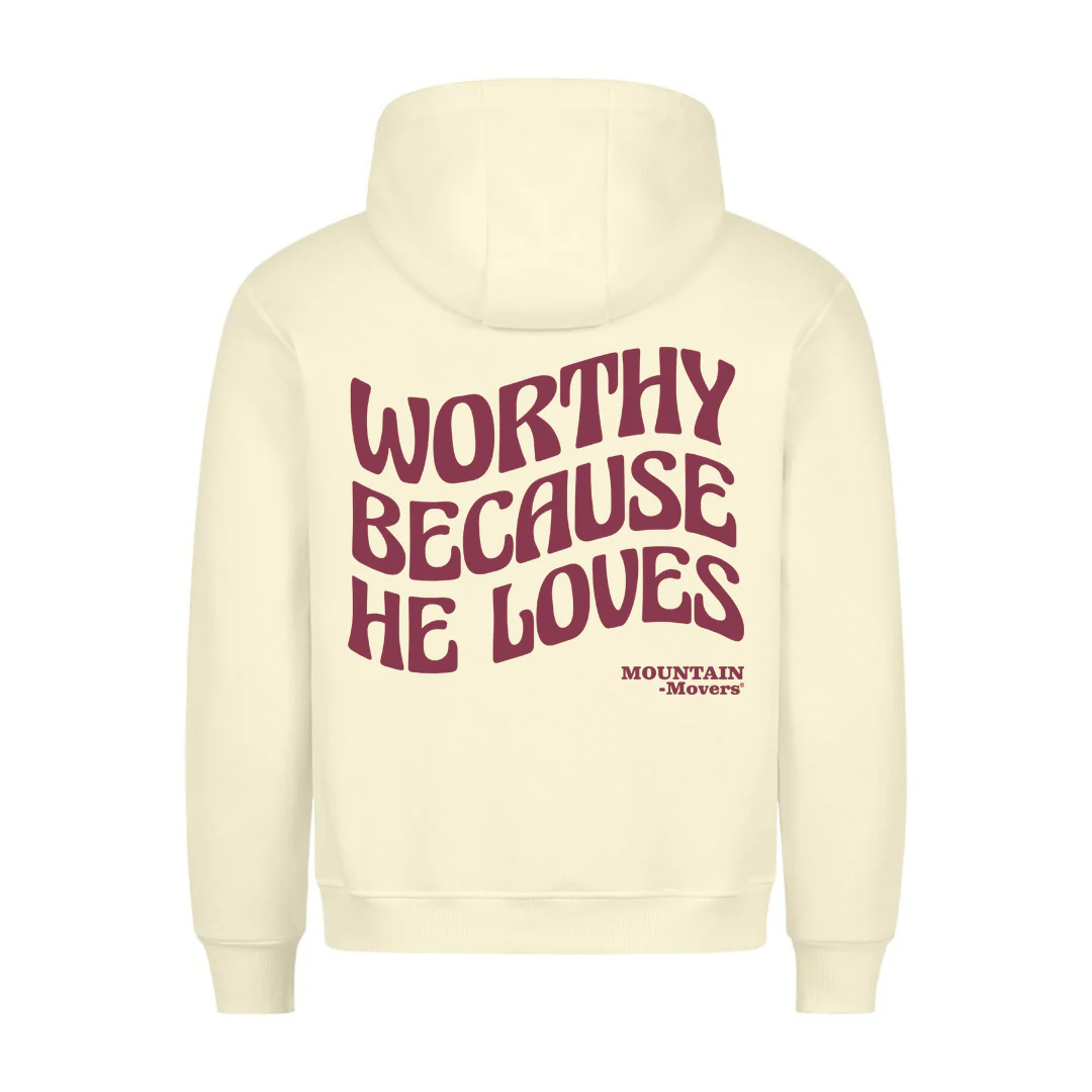 WORTHY Hoodie BackPrint - Image 3