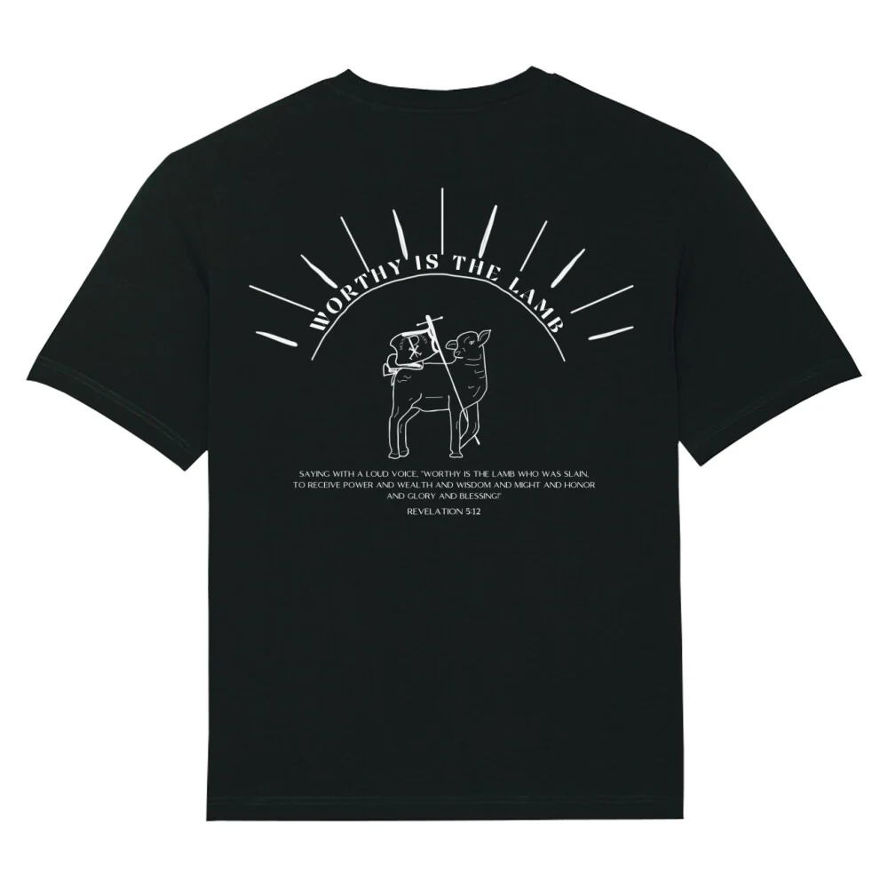Worthy is the lamb Oversized Shirt BackPrint